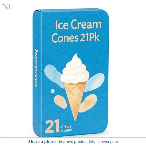 Morrisons Ice Cream Cones 21Pk