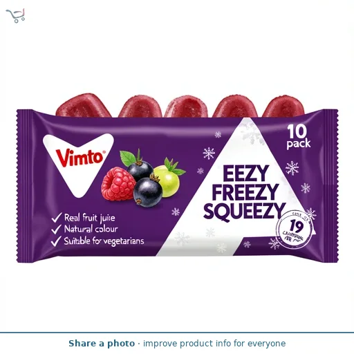 Vimto Original Eezy Freezy Squeezy Ice Pop 10 Pack