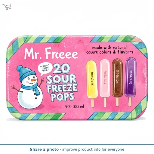 Mr Freeze Sour Freezepops