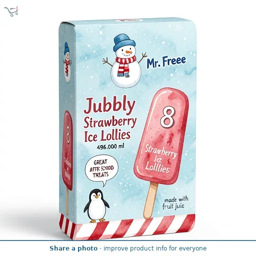 Jubbly Strawberry Ice Lollies