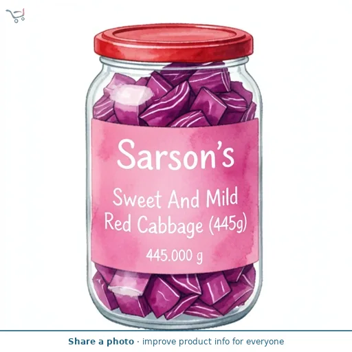 Sarson's Sweet And Mild Red Cabbage (445g)