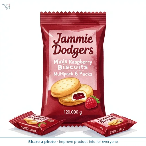 Jammie Dodgers Minis Raspberry Flavour 120g (6 x 20g)