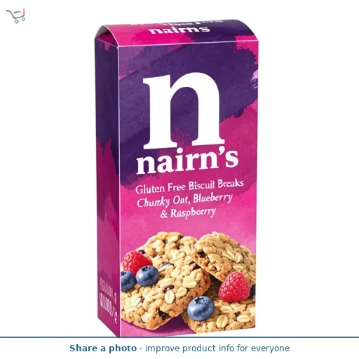 Nairn's Gluten Free Biscuit Breaks Chunky Oat, Blueberry & Raspberry