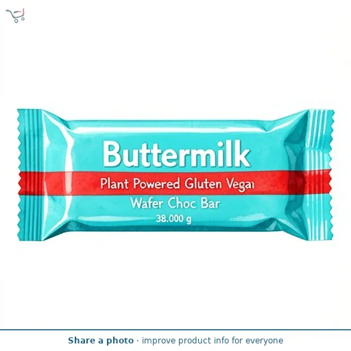 Buttermilk Plant Powered Gluten Free Vegan Wafer Choc Bar 