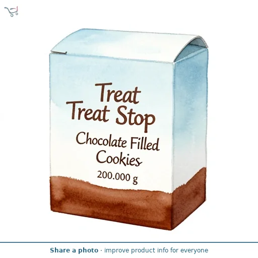 Treat Stop Chocolate Filled Cookies 8x25g