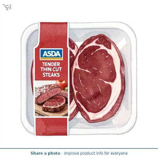 ASDA Tender Thin Cut Sirloin Steaks