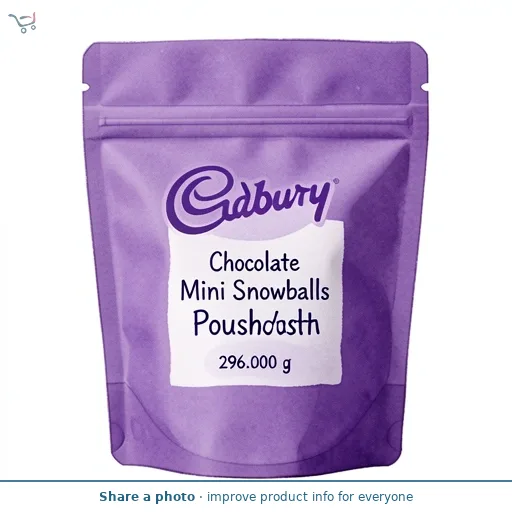 Cadbury Chocolate Mini Snowballs Pouch   296g
