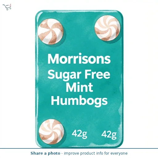 Morrisons Sugar Free Mint Humbugs 42g