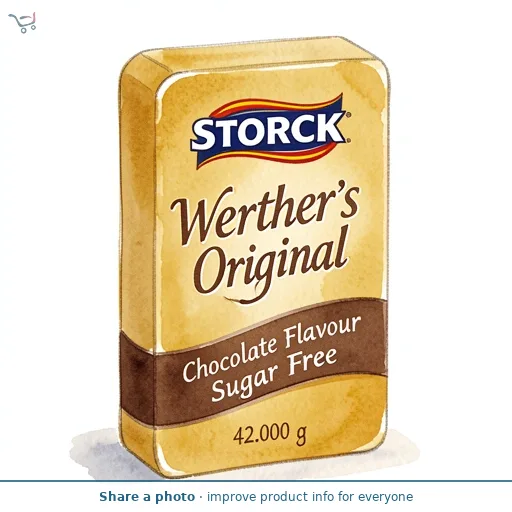 Werther's Original Chocolate Flavour Sugar Free 42g