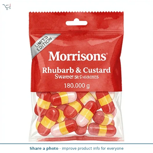 Morrisons Rhubarb & Custard Sweets 