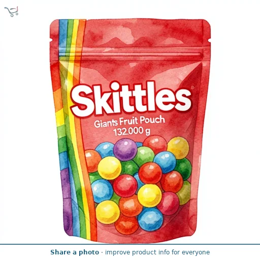 Skittles Giants Fruit Pouch 132g