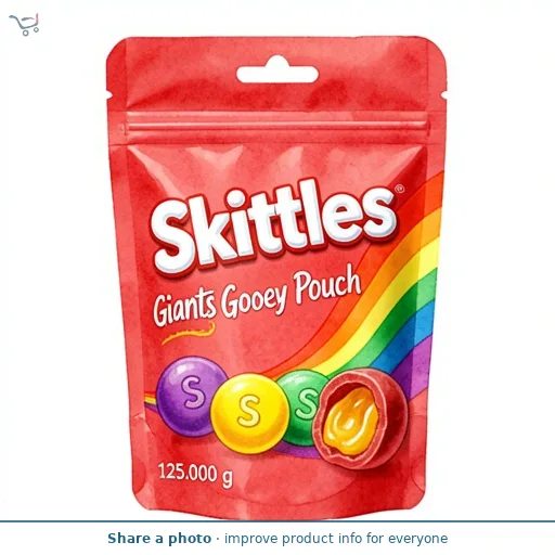 Skittles Giants Gooey Pouch 125g