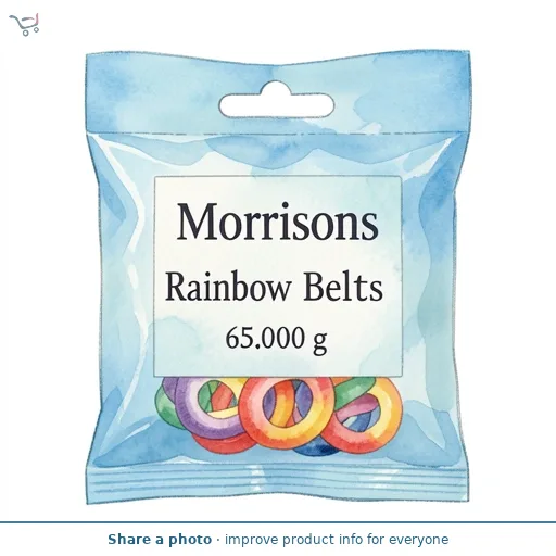Morrisons Rainbow Belts 65g