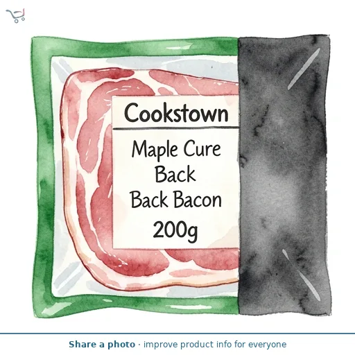 Cookstown Maple Cure Back Bacon 200g