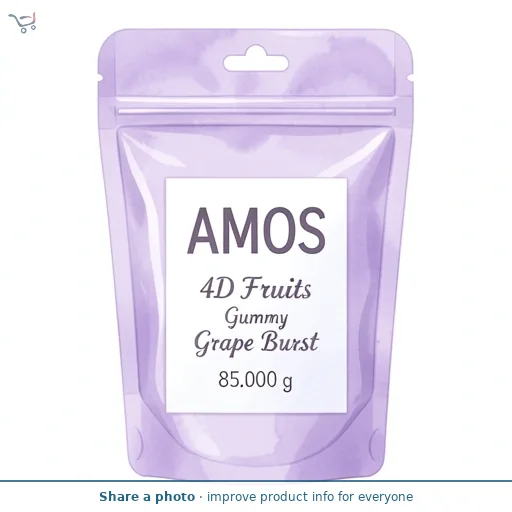 Amos 4D Fruits Gummy Grape Burst 
