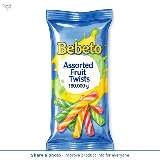 Bebeto Assorted Fruit Twists 