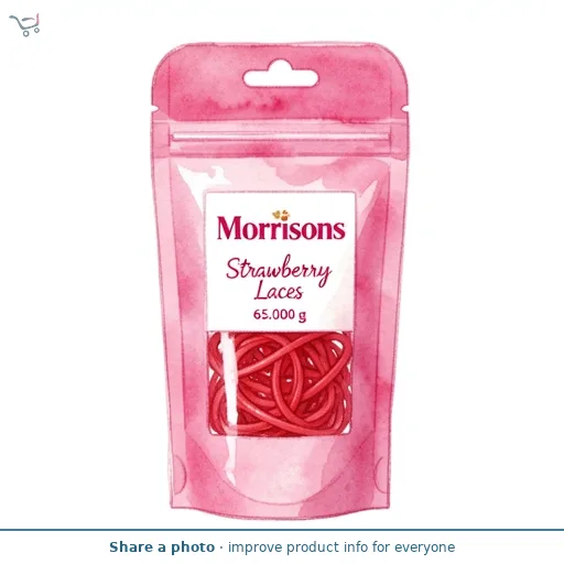 Morrisons Strawberry Laces 65g