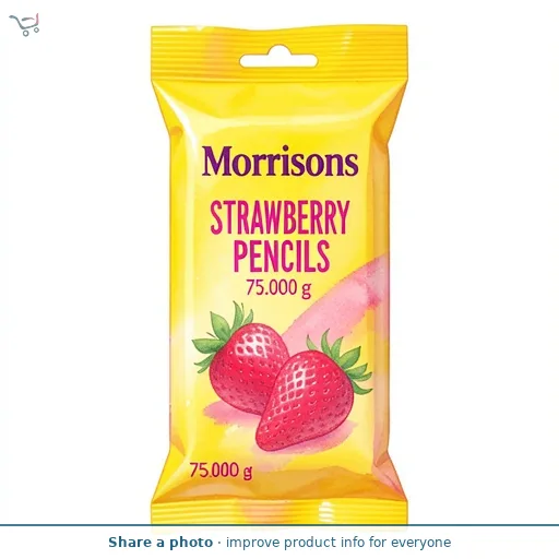Morrisons Strawberry Pencils 75g