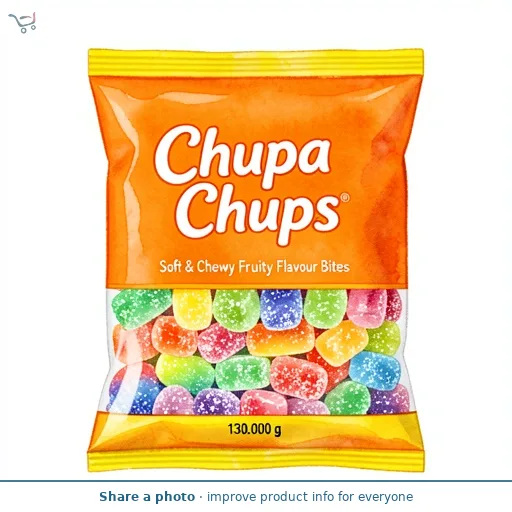 Chupa Chups Soft & Chewy Fruity Flavour Bites 130g