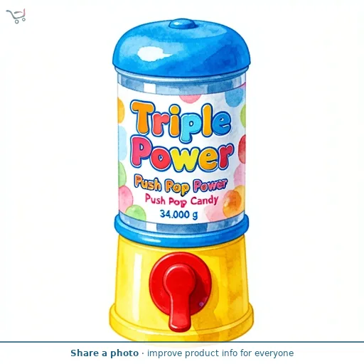 Push Pop Triple Power Push Pop Candy   34g 