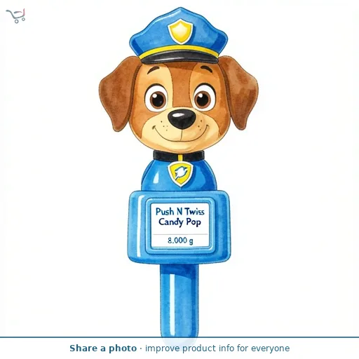 Paw Patrol Push N Twist Candy Pop   8g