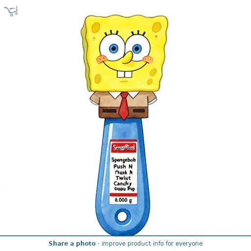 Spongebob Push N Twist Candy Pop    8g