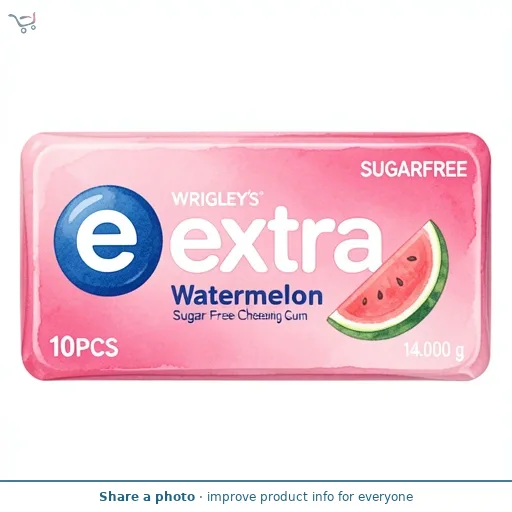 Wrigley's Extra Watermelon Sugar Free Chewing Gum   14g