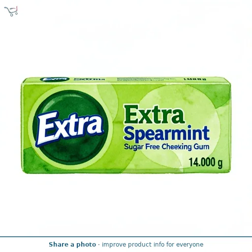 Wrigley's Extra Spearmint Sugar Free Chewing Gum    14g