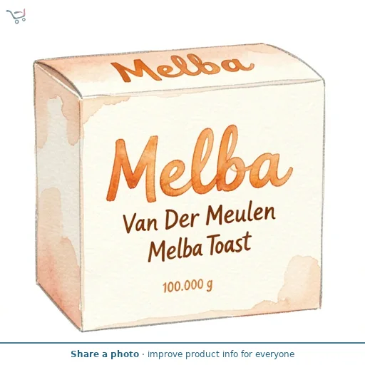Van Der Meulen Melba Toast 100g