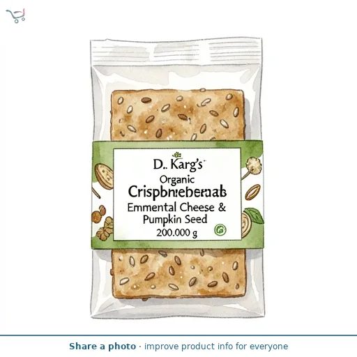 Dr. Karg's Organic Crispbread Emmental Cheese & Pumpkin Seed 200g
