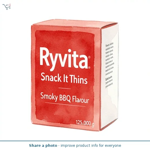 Ryvita Snack It Thins Smoky BBQ Flatbread Snacks 125g