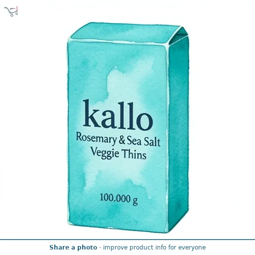 Kallo Rosemary & Sea Salt Veggie Thins 