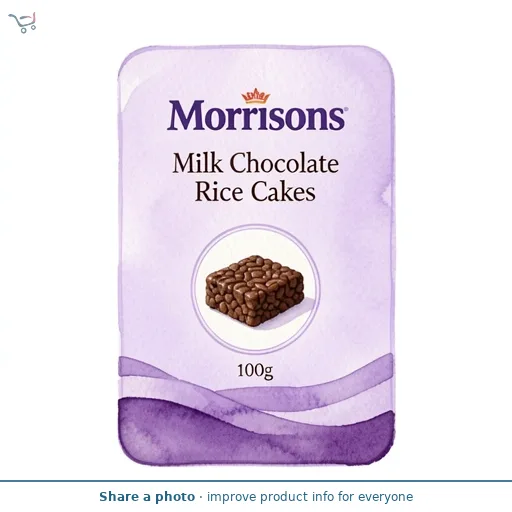 Morrisons Milk Chocolate Rice Cakes 100g