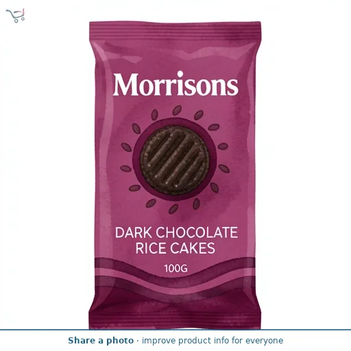 Morrisons Dark Chocolate Rice Cakes 100G