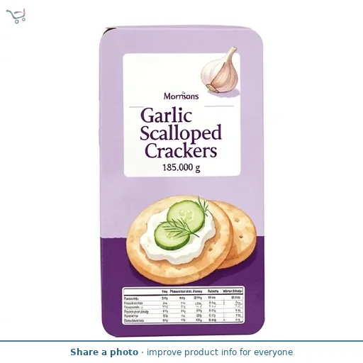 Morrisons Garlic Scalloped Crackers