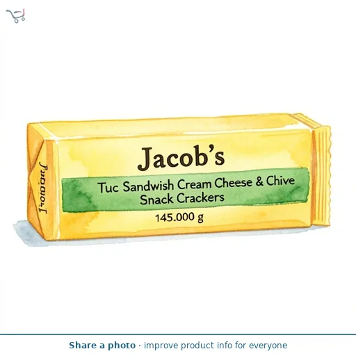 Jacob's Tuc Sandwich Cream Cheese & Chive Snack Crackers 