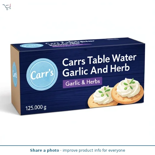 Carrs Table Water Garlic And Herb 