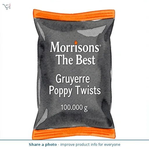 Morrisons The Best Gruyere & Poppy Twists