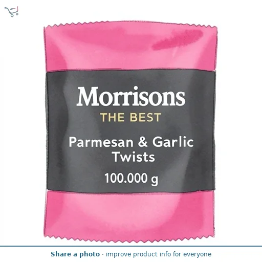 Morrisons The Best Parmesan & Garlic Twists 