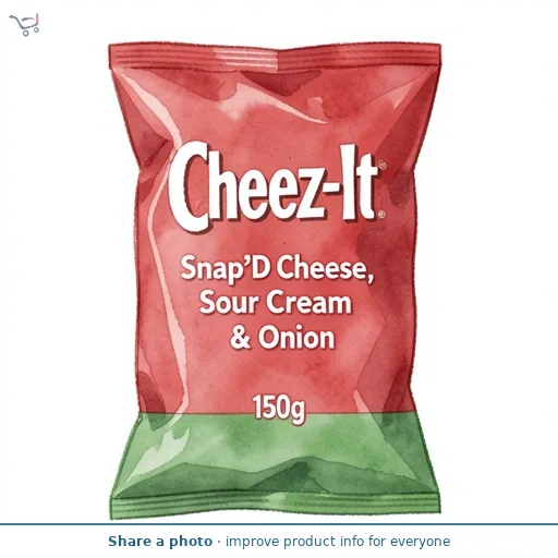 Cheez-It Snap'D Cheese, Sour Cream & Onion 
