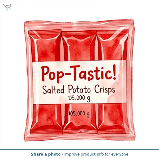 Pop-Tastic! Salted Potato Crisps 3 x 35g