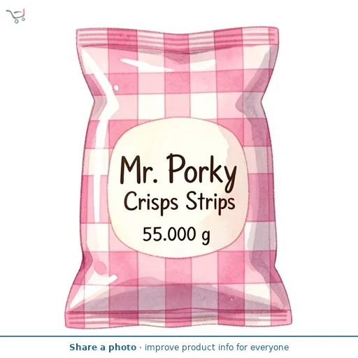 Mr Porky Crisps Strips 55g