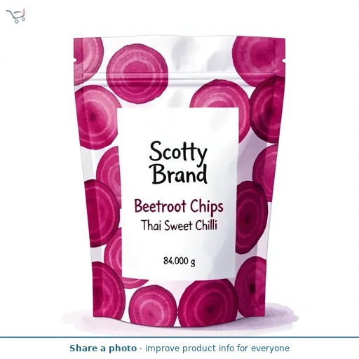 Scotty Brand Beetroot Chips Thai Sweet Chilli 
