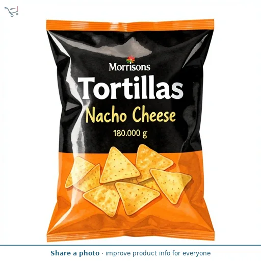Morrisons Tortillas Nacho Cheese 