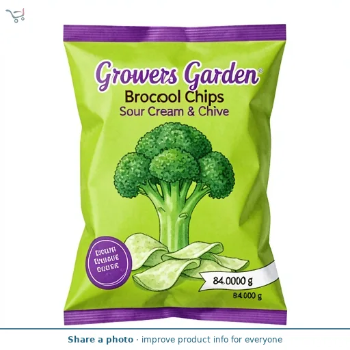 Growers Garden Broccoli Chips Sour Cream & Chive 