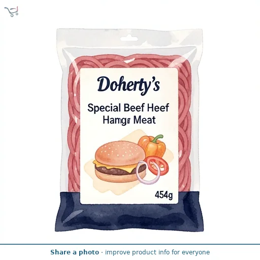 Doherty's Special Beef Hamburger Meat 454g