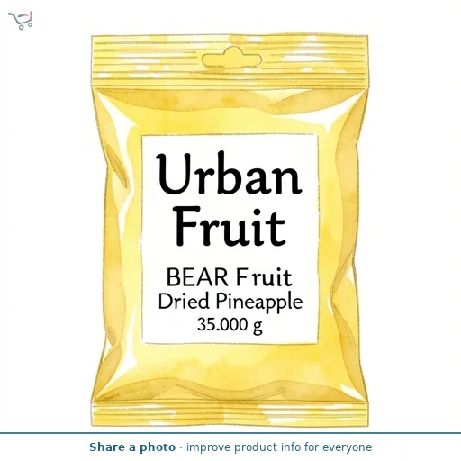 BEAR Fruit Dried Pineapple