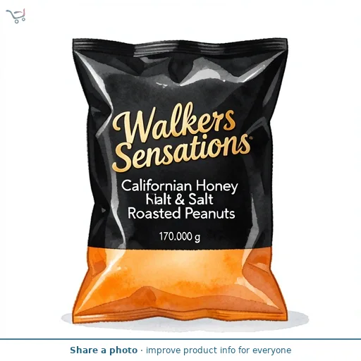 Walkers Sensations Honey & Salt Roasted Sharing Peanuts