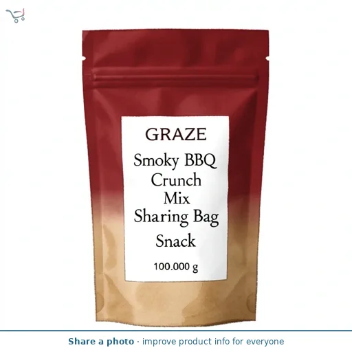 Graze Smoky BBQ Crunch Mix Sharing Bag Snack 100g