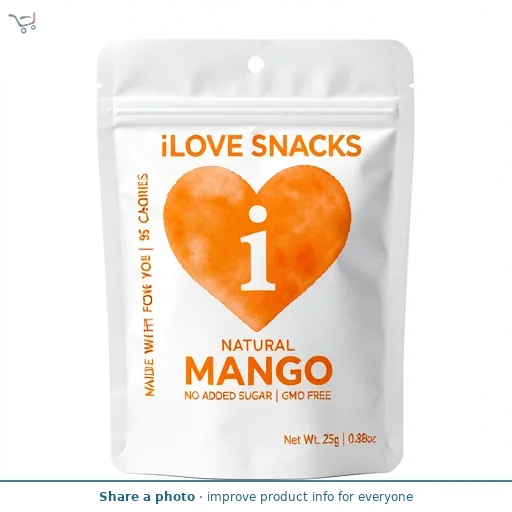 I Love Snacks Gently Dehydrated Mango 